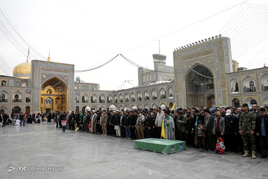 تشییع پیکر مطهر دو شهید مدافع حرم در مشهد