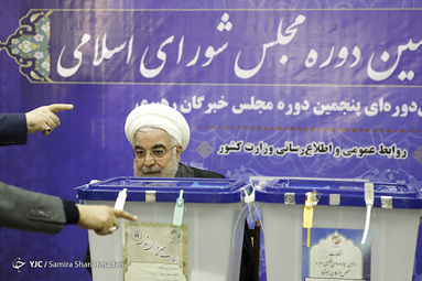 سخنرانی حسن روحانی، رئیس جمهور در ستاد انتخابات وزارت کشور