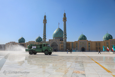 ضدعفونی کردن شهر قم