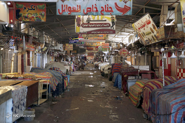 تعطیلی بازار موصل عراق بخاطر شیوع کرونا
