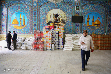 بسته بندی بسته های حمایتی آسیب دیدگان کرونا