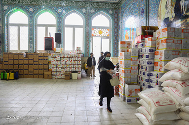 بسته بندی بسته های حمایتی آسیب دیدگان کرونا