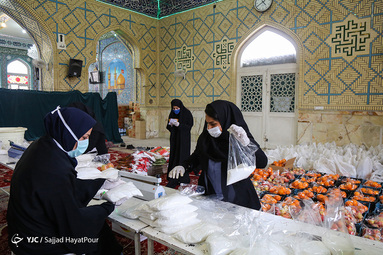 بسته بندی بسته های حمایتی آسیب دیدگان کرونا