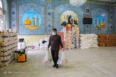 بسته بندی بسته های حمایتی آسیب دیدگان کرونا