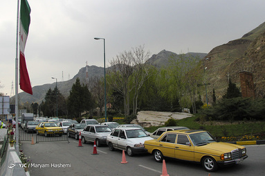 غربالگری کرونا در ورودی جاده چالوس