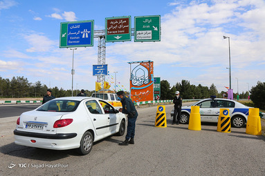کنترل ورودی و خروجی عوارضی قم تهران