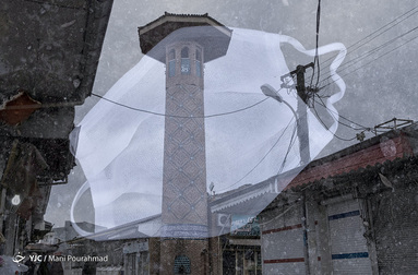 نقاب کرونا بر چهره رشت