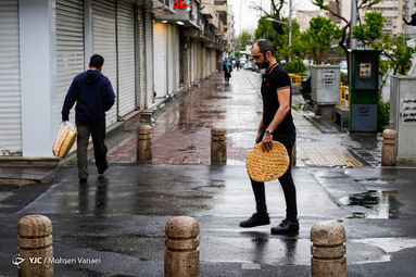 بارش باران تهران / ۱۹ فروردین ۹۹
