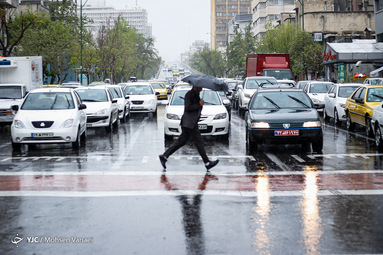 بارش باران تهران / ۱۹ فروردین ۹۹