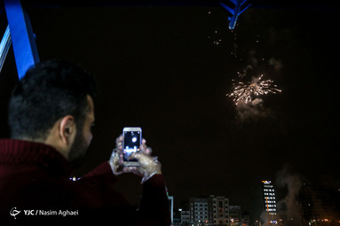 دهها نقطه از شهر تهران در شب نیمه شعبان به مناسبت ولادت حضرت قائم (عج) نورافشانی شد