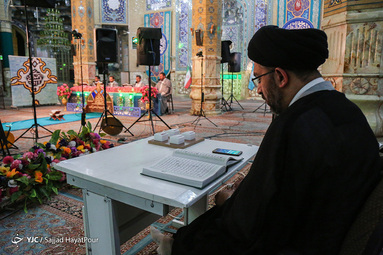 ترتیل خوانی قرآن کریم در مسجد جمکران