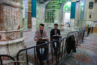 ترتیل خوانی قرآن کریم در مسجد جمکران