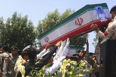 تشییع پیکر مطهر شهدای نیروی دریایی ارتش در بندر کنارک