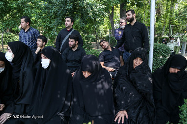 تشییع پیکر استواریکم شهیدمیلاد خسروی مامور تجسس کلانتری در ستاد فرماندهی انتظامی تهران بزرگ