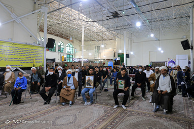 تشییع پیکر شهید «محمدرضا فیضی»  رزمنده مدافع حرم تیپ فاطمیون در مشهد مقدس