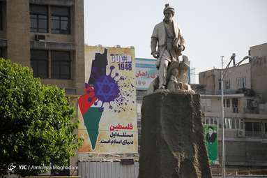 تابلو های شهری به مناسبت روز جهانی قدس‎ در روزهایی که به دلیل ویروس کرونا امکان راهپیمایی وجود ندارد
