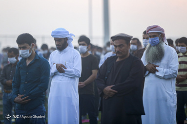 اقامه نماز عیدسعیدفطر در جزیره کیش