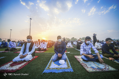 اقامه نماز عیدسعیدفطر در جزیره کیش
