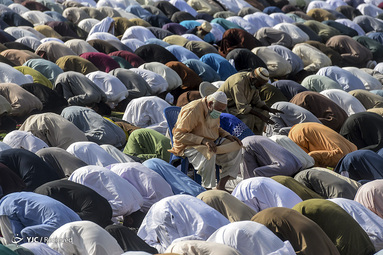 نماز عید فطر در کراچی پاکستان