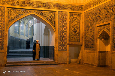 مراسم سالگرد ارتحال امام خمینی(ره) و قیام خونین 15خرداد در مدرسه فیضیه - قم