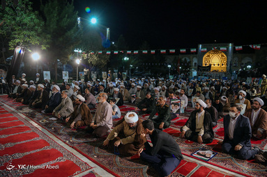 مراسم سالگرد ارتحال امام خمینی(ره) و قیام خونین 15خرداد در مدرسه فیضیه - قم