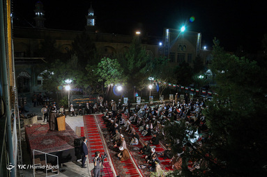 مراسم سالگرد ارتحال امام خمینی(ره) و قیام خونین 15خرداد در مدرسه فیضیه - قم