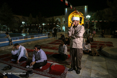 مراسم سالگرد ارتحال امام خمینی(ره) و قیام خونین 15خرداد در مدرسه فیضیه - قم