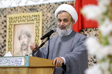 مراسم وداع با پیکر شهید دفاع مقدس «نسیم افغانی» در رواق امام خمینی(ره) حرم مطهر رضوی