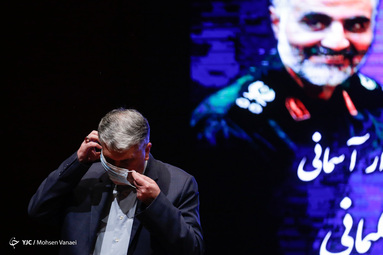 سید عباس صالحی، وزیر فرهنگ و ارشاد اسلامی در آیین رونمایی از سردیس سردار شهید قاسم سلیمانی