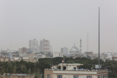 جولان ریزگرد ها در استان قم