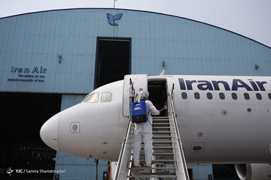 ضدعفونی هواپیمایی ایران ایر