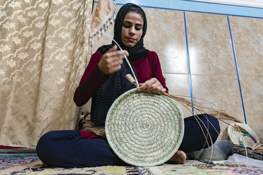 بانوان کارآفرین بوشهری  - حصیربافی