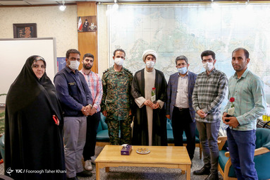 بازدید مهدی عبدی زاده معاون تیپ یکم یگان های ویژه ناجا از باشگاه خبرنگاران جوان