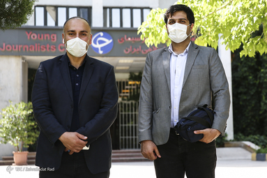بازدید محسن رضوانی رئیس فدراسیون شنا از باشگاه خبرنگاران جوان