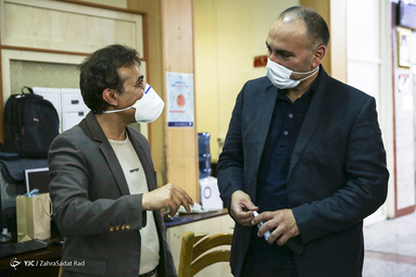 بازدید محسن رضوانی رئیس فدراسیون شنا از باشگاه خبرنگاران جوان