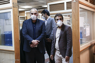 بازدید محسن رضوانی رئیس فدراسیون شنا از باشگاه خبرنگاران جوان