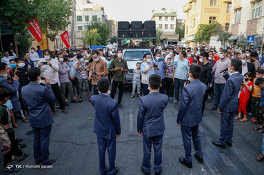 کارناوال شادی و بازسازی صحنه غدیر در تهران