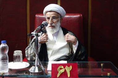 آیت الله جنتی، دبیر شورای نگهبان در حاشیه جلسه مشترک روسای کمیسیون‌های مجلس و اعضای شورای نگهبان