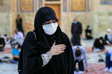 مراسم تشییع و نماز بر پیکر آیت‌الله «محمدعلی تسخیری» در جوار حرم مطهر حضرت معصومه (س)