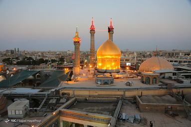 آیین تعویض پرچم حرم حضرت فاطمه معصومه (س)