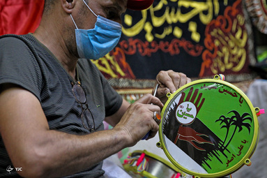 نجف اشرف و بارگاه منور امیرالمومنین علی بن ابی طالب در آغاز ماه محرم ۱۴۴۲ هجری قمری سیاه پوش شد
