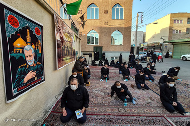 خادمان موکب سیده زینب (س) نجف به عزاداری حضرت اباعبدالله الحسین با عنوان 