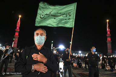 مراسم عزاداری شب سوم محرم در مسجد مقدس جمکران با مداحی مهدی سلحشور