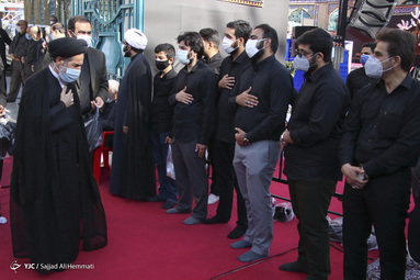 مراسم تشییع پیکر روح الله حسینیان، رییس مرکز اسناد انقلاب اسلامی و نماینده سابق مجلس در امام زاده صالح(ع) تجریش