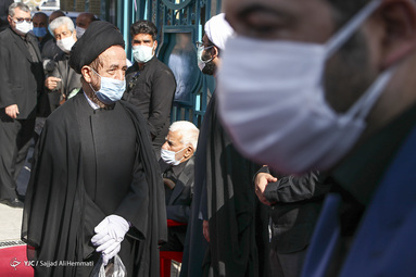 مراسم تشییع پیکر روح الله حسینیان، رییس مرکز اسناد انقلاب اسلامی و نماینده سابق مجلس در امام زاده صالح(ع) تجریش