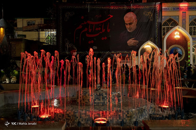 عزاداری شب هشتم محرم - گلزاری شهدای کرمان