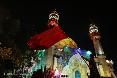 عزاداری شب هشتم محرم - میدان فلسطین تهران