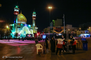 عزاداری شب هشتم محرم - میدان فلسطین تهران