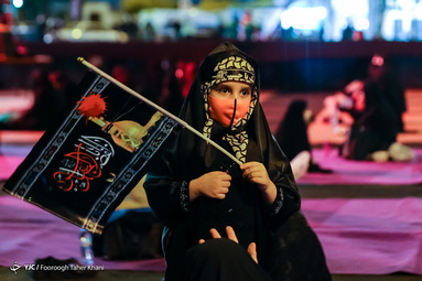 عزاداری شب هشتم محرم - میدان فلسطین تهران