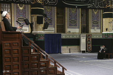 مراسم عزاداری شب تاسوعا در حسینیه امام خمینی (ره)